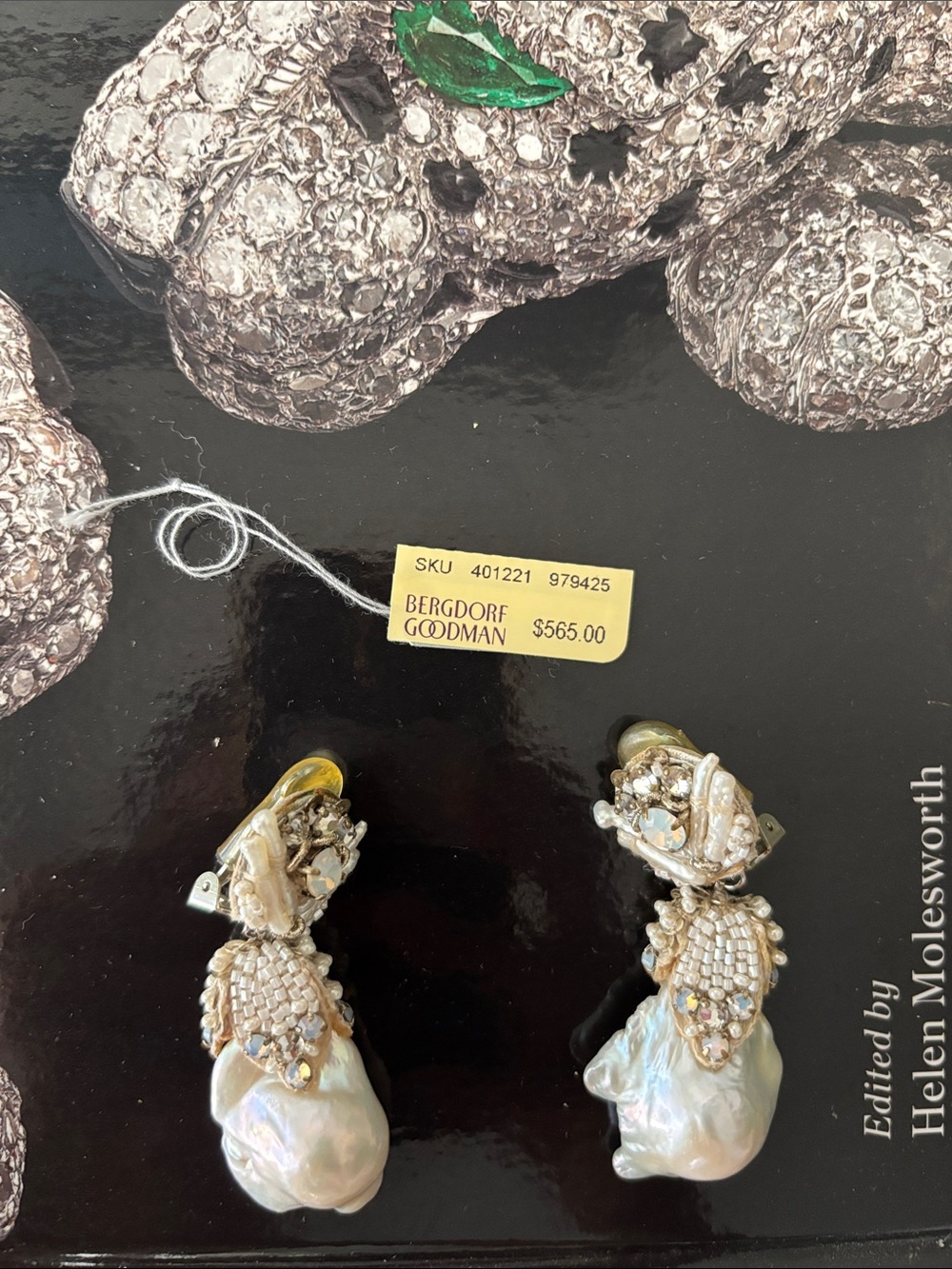 FLASH SALE! Only worn once Ranjana Kahn Beaded Pearl Clip Earrings!